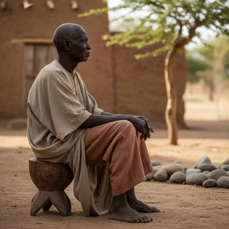 Dignified guide representing ancestral wisdom and spiritual path readings